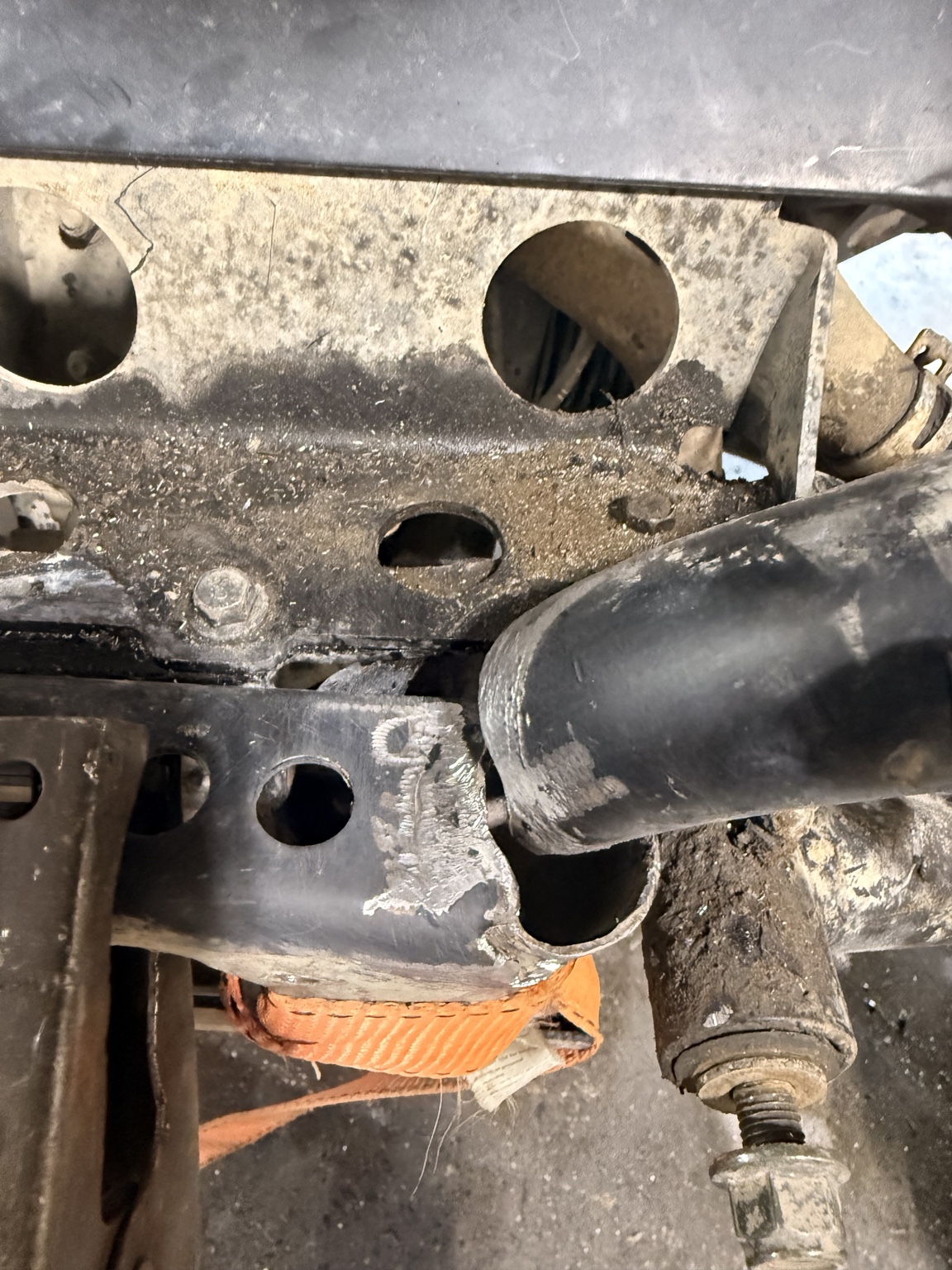 Fabrication repair in progress